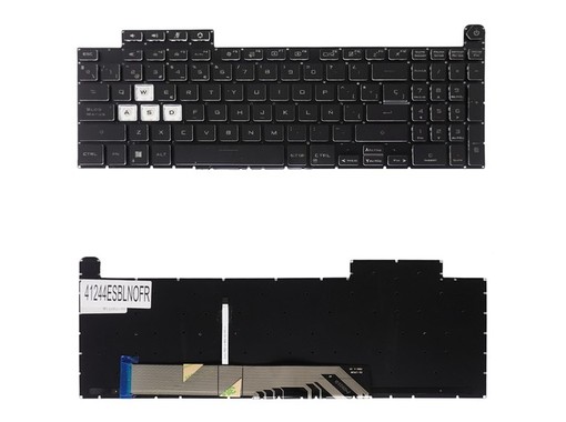 Clavier espagnol pour Asus TUF Gaming FA507 FX517 avec référence 0KNR0-691DUS00