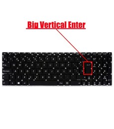 Clavier Espagnol pour ordinateur portable Asus K56 S550 avec numéro de pièce MP-12F53US-5283W sans cadre