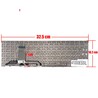 Teclado Espanhol para Asus Vivobook 15 X1502 com PN 90NB0ZB1-R30US0 sem moldura e cor prata