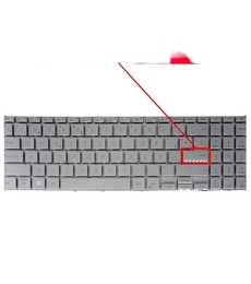 Clavier Espagnol pour Asus Vivobook 15 X1502 avec PN 90NB0ZB1-R30US0 sans cadre et couleur argent