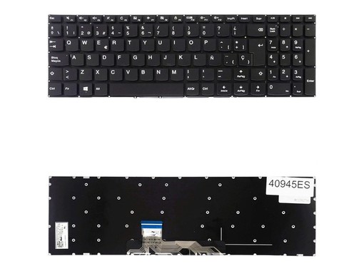 Clavier espagnol pour Lenovo Yoga 510-15IKB avec numéro de pièce 5CB0M32556 sans cadre