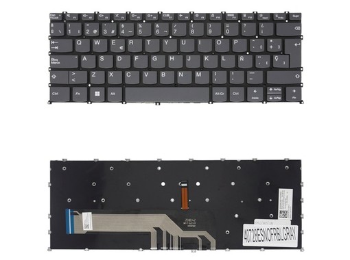 Clavier espagnol SN20W85366 pour Lenovo Ideapad Flex 5 14ALC05 rétroéclairé
