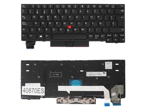 Clavier Espagnol 01YP080 pour Lenovo ThinkPad X280 X390 avec pointeur