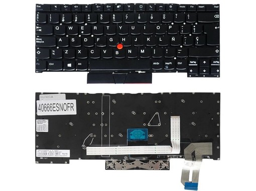 Spanish keyboard 5M10Z41159 for Lenovo Thinkpad T14s T490 frameless