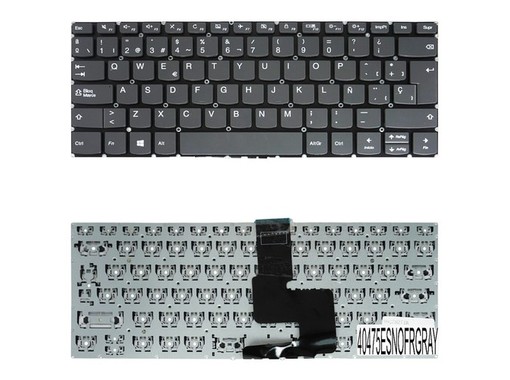 Spanish Keyboard SN20M61460 for Lenovo IdeaPad 320-14 320S-14IKB Grey frameless