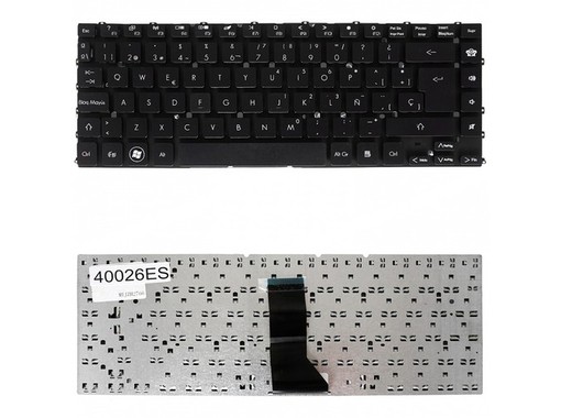 Clavier Espagnol AEZQSP00110 pour Acer Aspire V3-471G sans cadre