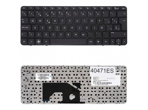 Clavier Espagnol pour ordinateur portable HP Mini 210-1000 avec référence 590527-001
