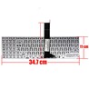 Spanish Keyboard for Asus X501A with reference 0KNB0-6124SP00 frameless
