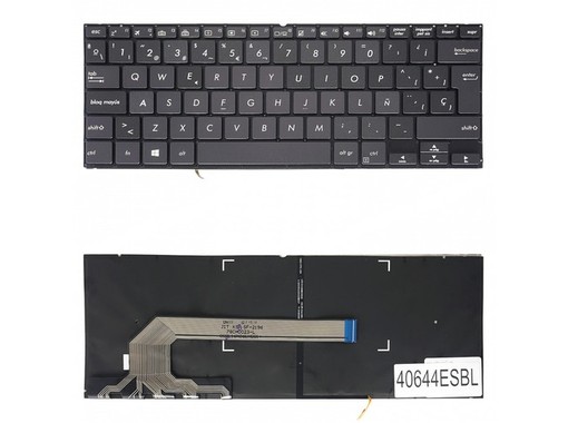 Spanish Keyboard for Asus ZenBook Flip S UX370UA 90NB0EN1-R30080 Backlit