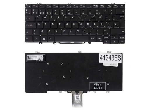 Teclado Espanhol DTF98 para Dell Latitude 5300 5310 7300 sem moldura
