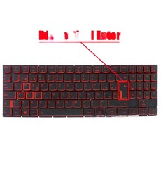 Teclado espanhol para Lenovo Legion Y540-15IRH 5CB0U42735 retroiluminado com teclas vermelhas
