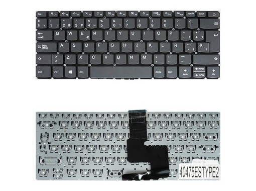Clavier Espagnol SN20M61460 pour Lenovo IdeaPad 3-14ADA6 3-14ITL6 Gris