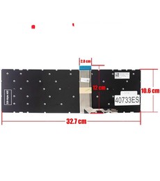 Clavier Espagnol PK131K72C17 pour Lenovo Ideapad 5-15IIL05 5-15ARE05 sans cadre