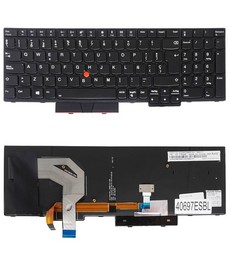 Clavier espagnol 01HX259 pour Lenovo ThinkPad T570 T580 P51S P52S avec TrackPoint et rétroéclairage