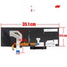 Teclado espanhol 01HX259 para Lenovo ThinkPad T570 T580 P51S P52S com ponteiro e retroiluminação
