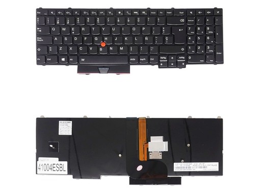 Clavier espagnol 00PA370 pour Lenovo ThinkPad P50 P51 P70 P71 avec pointeur et rétroéclairage