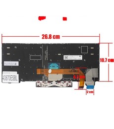 Clavier Espagnol 01YP080 pour Lenovo ThinkPad X280 X390 avec rétroéclairage et TrackPoint