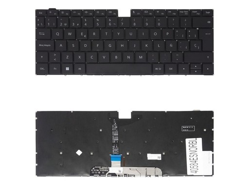 Spanish Keyboard 2H-BCQSPH80121 for Huawei MagicBook Pro HBL-W19 backlit