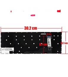 Clavier Espagnol 9Z.NK1BN.C1D pour MSI GE66 Raider GS66 Stealth avec RGB