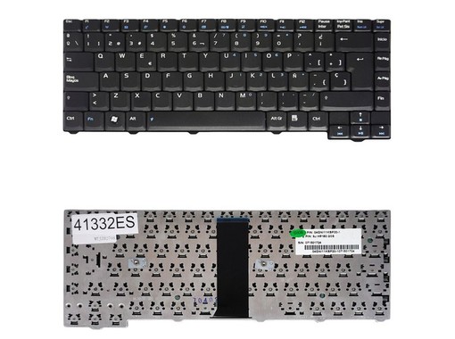 Clavier Espagnol pour ordinateur portable Asus F3 F5 Z53 avec la référence 04GNI11KSP20-1