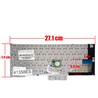 Clavier espagnol pour HP Compaq 2710p et EliteBook 2730p avec la référence 454696-001, couleur argent avec pointeur.