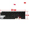 Teclado Espanhol SN8001B para LG Gram 15Z90P 15Z90Q Branco Retroiluminado