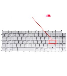 Teclado Espanhol SN8001B para LG Gram 15Z90P 15Z90Q Branco Retroiluminado