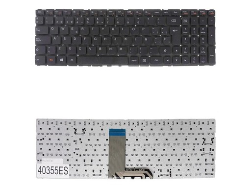 Clavier espagnol 5CB0J34096 pour Lenovo Yoga 500-15ISK et IdeaPad 700-15ISK sans cadre