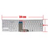 Clavier espagnol 5CB0J34096 pour Lenovo Yoga 500-15ISK et IdeaPad 700-15ISK sans cadre
