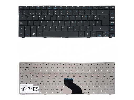 Clavier espagnol PK1307R1A01 pour Acer Aspire 3810 3820G avec cadre noir