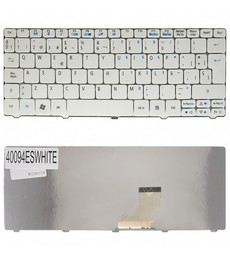 White Spanish Keyboard MP-09H23GB-6981 for Acer Aspire One 532H and Packard Bell D255