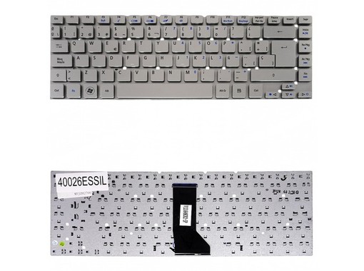 Spanish Keyboard for Acer Aspire V3-471G AEZQSP00110 laptop frameless silver color