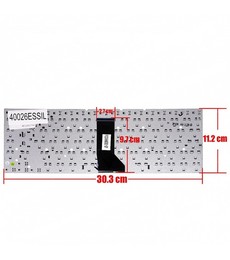 Spanische Tastatur für Acer Aspire V3-471G Laptop AEZQSP00110 rahmenlos silberfarben