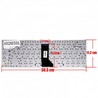 Spanische Tastatur für Acer Aspire V3-471G Laptop AEZQSP00110 rahmenlos silberfarben