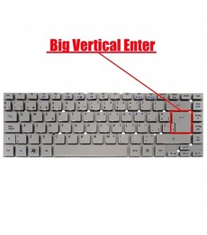 Clavier Espagnol pour ordinateur portable Acer Aspire V3-471G AEZQSP00110 sans cadre couleur argent