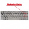 Teclado Espanhol para portátil Acer Aspire V3-471G AEZQSP00110 sem moldura cor prateada