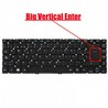 Clavier Espagnol pour ordinateur portable Acer Aspire V5-472 avec numéro de pièce MP-13G13U4-920 sans cadre