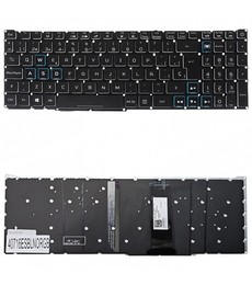 Clavier Espagnol PK132K11A03 pour Acer Helios 300 et Nitro 5, rétroéclairé sans cadre.
