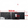 Spanish Keyboard PK132K11A03 for Acer Helios 300 and Nitro 5, backlit frameless.