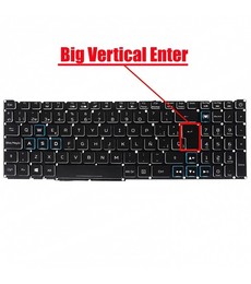 Clavier Espagnol PK132K11A03 pour Acer Helios 300 et Nitro 5, rétroéclairé sans cadre.