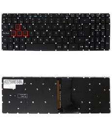 Clavier Espagnol pour Acer Nitro 5 AN515-52 avec numéro de pièce PK133361A12