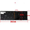 Clavier espagnol PK133361A12 pour Acer Nitro 5 AN515-52 avec rétroéclairage rouge