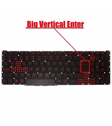 Teclado Español para Acer Nitro AN515-58 con retroiluminación roja 6B.QFMN2.001