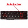 Spanish Keyboard for Acer Nitro AN515-58 with red backlight 6B.QFMN2.001