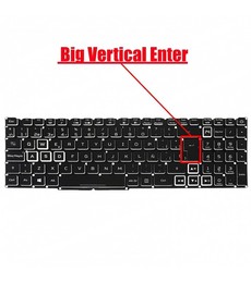 Teclado Espanhol para Acer Nitro AN515-58 com RGB - Part Number NK.I1513.1SN
