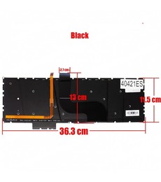Clavier Espagnol 6B.Q06N5.015 pour Acer Predator 15 G9-593 et G9-591 rétroéclairé