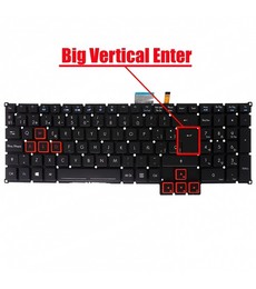 Clavier Espagnol 6B.Q06N5.015 pour Acer Predator 15 G9-593 et G9-591 rétroéclairé