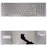 Teclado español KB.I170G.318 para Gateway NV55 NV57H con marco plata