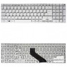 Spanische Tastatur für Laptop Gateway NV55 NV57H KB.I170G.318 rahmenlos weiß