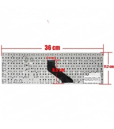 Spanish Keyboard for Gateway NV55 NV57H KB.I170G.318 frameless white color